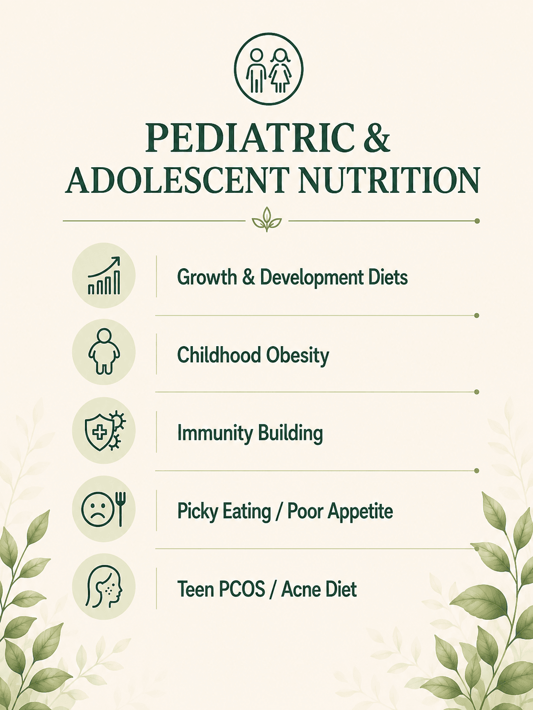 Pediatric & Adolescent Nutrition — Reviva Nutrition
